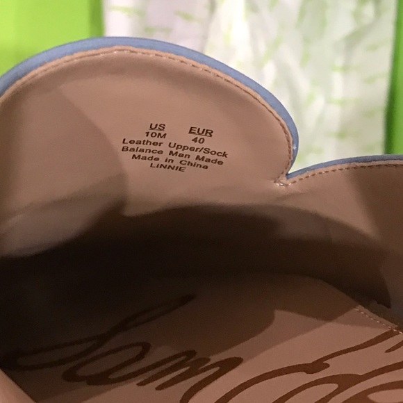 Sam Edelman loafer beautiful blue color all leather - Picture 9 of 16